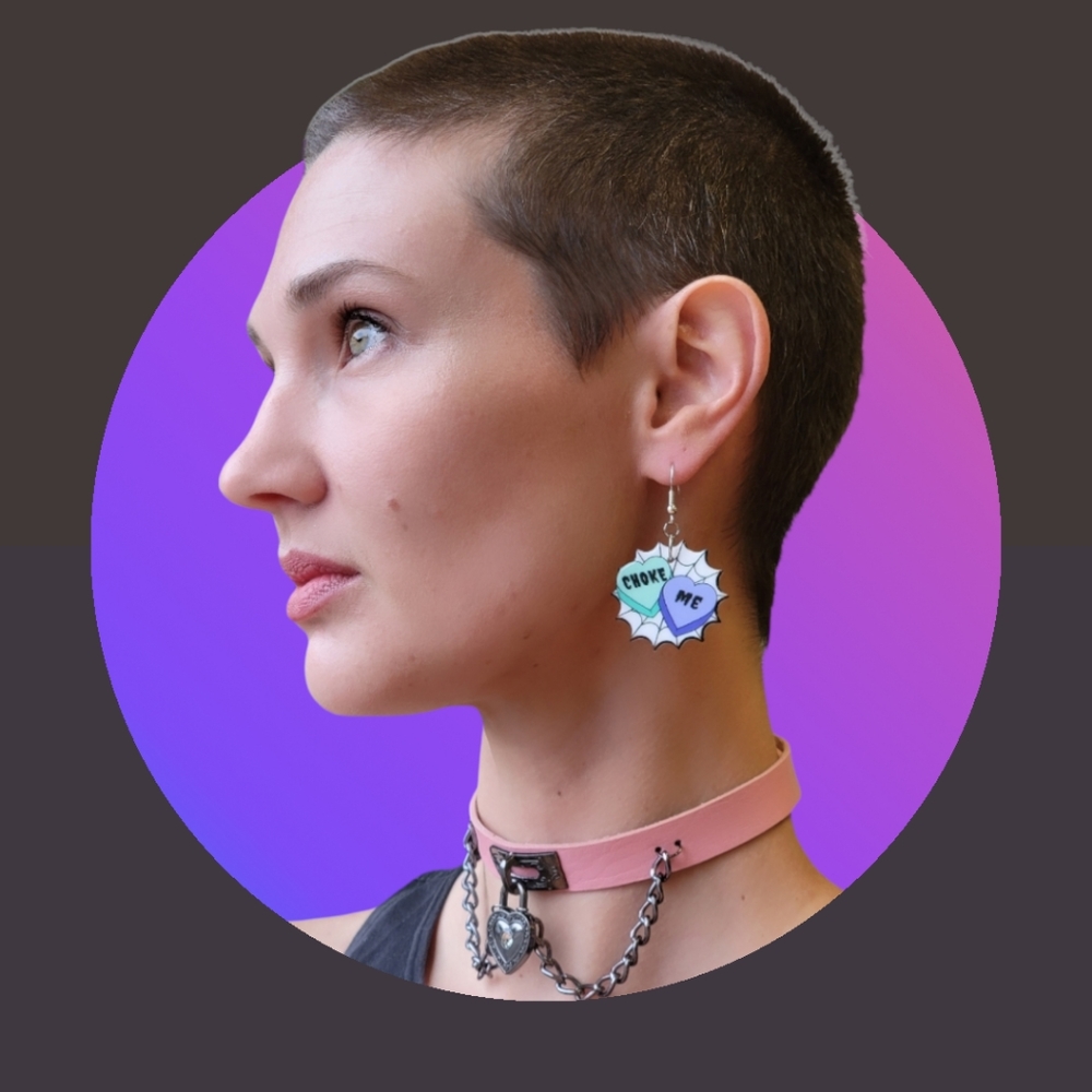 Like You Hate Me Earrings | Candy Web Acrylic Alloy | Pastel Goth Valentine